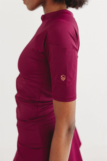 The Miranda Sun Tee | UPF 50+ Short Sleeve Full Zip Rash Guard for Women