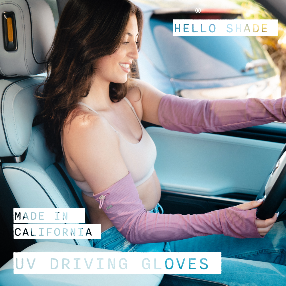 UPF 50+ Sun Sleeves & UV Driving Gloves – Rosé